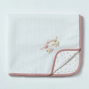 Manta De Matelassê Hug Lovely Day Rosa Antigo