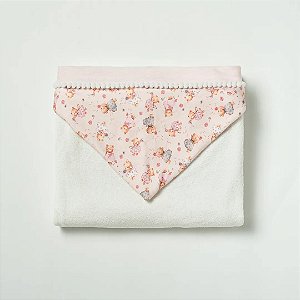 Toalha de Banho Hug Com Capuz Aurora Rosa Magia