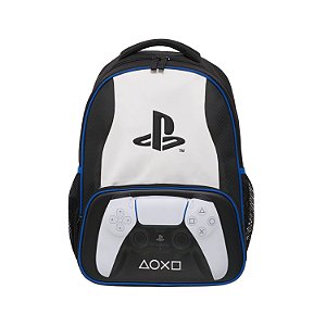 Mochila de Costas Pacific Playstation Pulse Preto e Branco