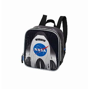 Lancheira de Costas Pack Me Nasa Spaceship Preto