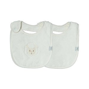 Kit Com 2 Babadores Hug Carneiro Off White