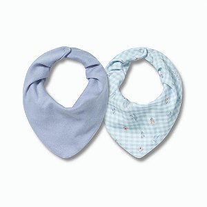 Kit Com 2 Babadores Hug Bandana Doce Campo Lilás