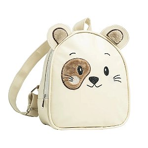 Mochila de Passeio Hug Fun Cachorro Bege