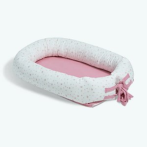 Ninho Redutor de Berço Hug Bons Sonhos Rosa Blush