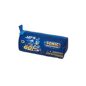 Estojo Simples Pacific Sonic Lets Go Azul Escuro