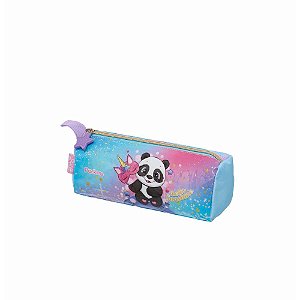 Estojo Simples Pacific Pack Me Panda Fantasy Azul
