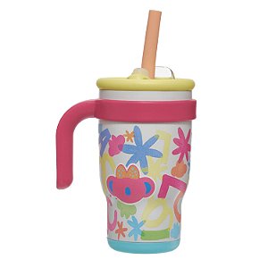 Copo Inox 460ML Lilica Ripilica LovIt Florescer Colorido