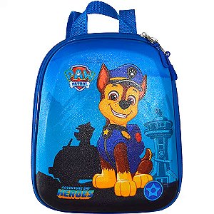 Mochila Pequena Maxtoy Paw Patrol Chase Carro Azul