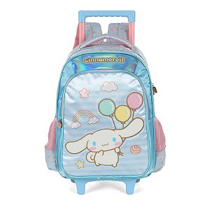 Mochila de Rodinhas Luxcel Com Alça Cinnamoroll Azul