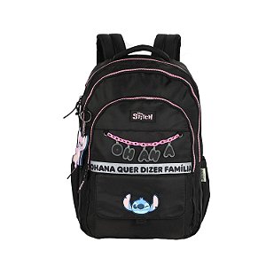 Mochila de Costas Luxcel Stitch Corrente Preto