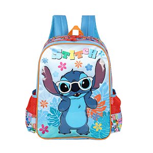 Mochila de Costas Luxcel Stitch Azul Floral