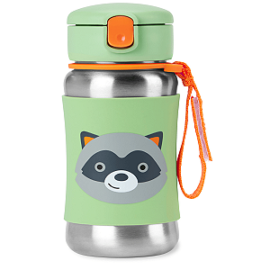 Garrafa Térmica de Inox Skip Hop Zoo Guaxinim Verde
