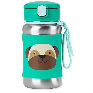 Garrafa Térmica de Inox Skip Hop Zoo Cachorro Pug Verde