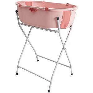 Banheira Com Suporte Kiddo Flap Plus Rosa
