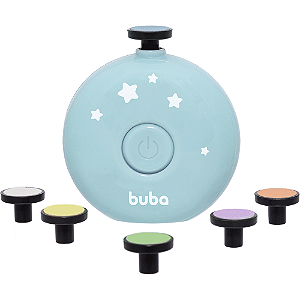 Kit Lixa de Unha Elétrico Buba Redondo Azul