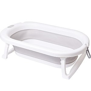 Banheira Dobrável Buba Cinza