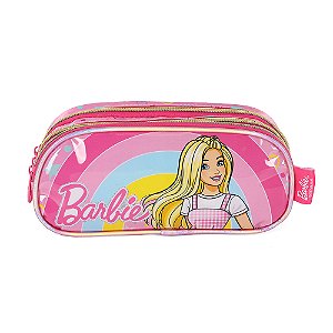 Estojo Escolar Luxcel Barbie Cute Rosa