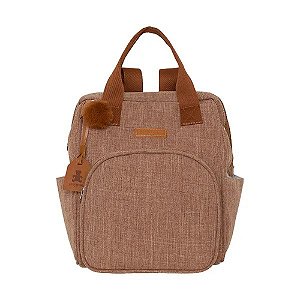 Mochila de Maternidade Pirulitando Baby Memórias Marrom