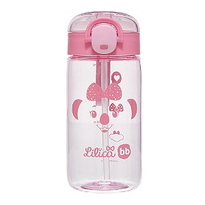 Garrafa Com Canudo Lilica Ripilica 460ML Little Rosa