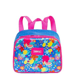 Lancheira Escolar Sestini M Plus Floral Colorido