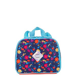 Lancheira Escolar Sestini M Plus Coral Colorido