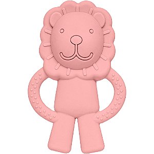 Mordedor Silicone Buba Leãozinho Rosa