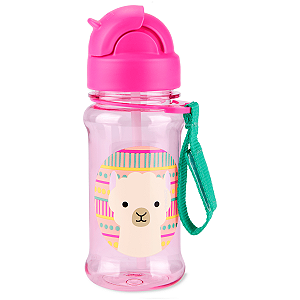 Garrafa Flip Tritan Skip Hop 355ML Zoo Lhama Rosa