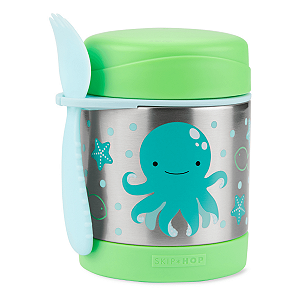Pote Térmico Com Talher Skip Hop Zoo Polvo Verde