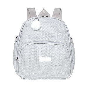 Mochila de Maternidade Pirulitando Baby Leveza Cinza