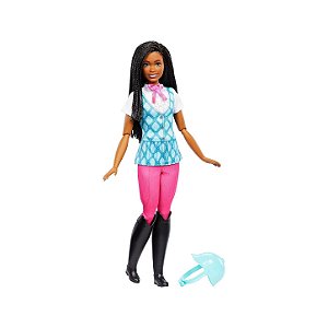 Boneca Barbie Mattel Broklyn Equitação Colorido