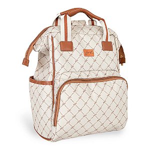 Mochila de Maternidade Just Baby Multifuncional Bella Bege