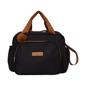 Bolsa de Maternidade Pirulitando Baby Média Família Preto