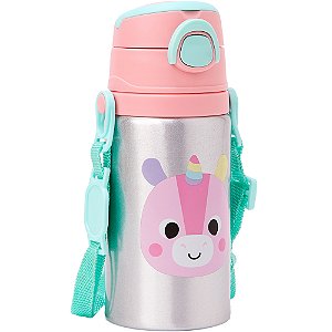 Garrafa de Alumínio Buba Zoo Unicórnio Rosa