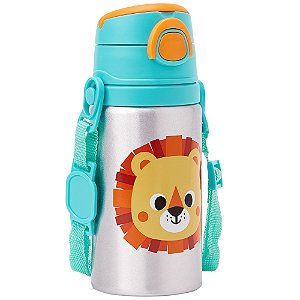 Garrafa de Alumínio Buba Zoo Leão Azul