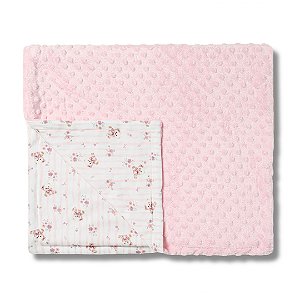 Cobertor Hug Fleece Dots Fun Quarto De Sofia Rosa