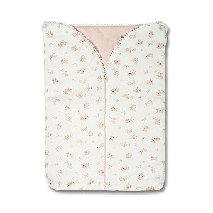 Porta Bebê Hug Chá Da Tarde Rosa Pêssego