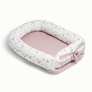 Ninho Redutor de Berço Hug Quarto De Sofia Rosa