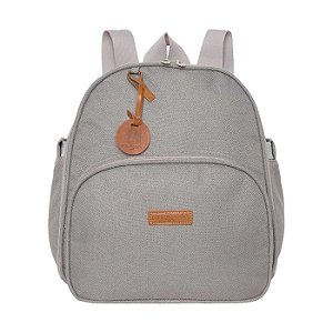 Mochila de Maternidade Pirulitando Baby Essência Cinza