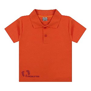 Camiseta Gola Polo Tigor T Tigre T1 Laranja