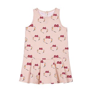 Vestido Regata Lilica Ripilica Estampado Lili Bege