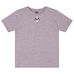 Camiseta Manga Curta Tigor T Tigre Logo Basic Cinza