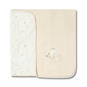 Manta de Suedine Hug Canção de Ninar Bege