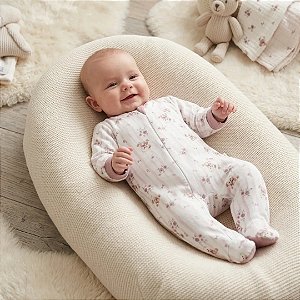 Macacão Longo Com Zíper Hug Bumbum Urso Quarto de Sofia Rosa