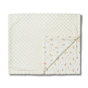Cobertor Hug Fleece Dots Fun Construindo Histórias Off White