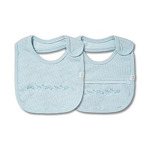 Kit Com 2 Babadores Hug Sublime Azul