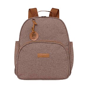 Mochila de Maternidade Pirulitando Baby Sentimento Marrom