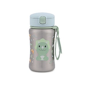 Garrafa de Aço Skip Hop Térmica Besties Dino Verde