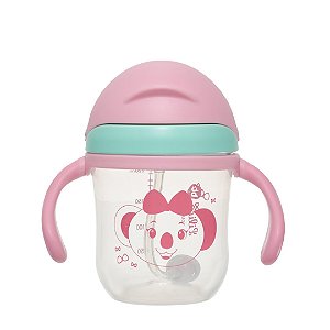 Copo de Treinamento Lilica Ripilica Silicone 220ML Happy Sky Rosa