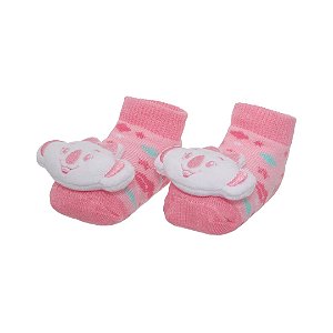 Meia 3D RN Lilica Ripilica Happy Sky Rosa