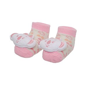 Meia 3D RN Lilica Ripilica Glow Rosa
